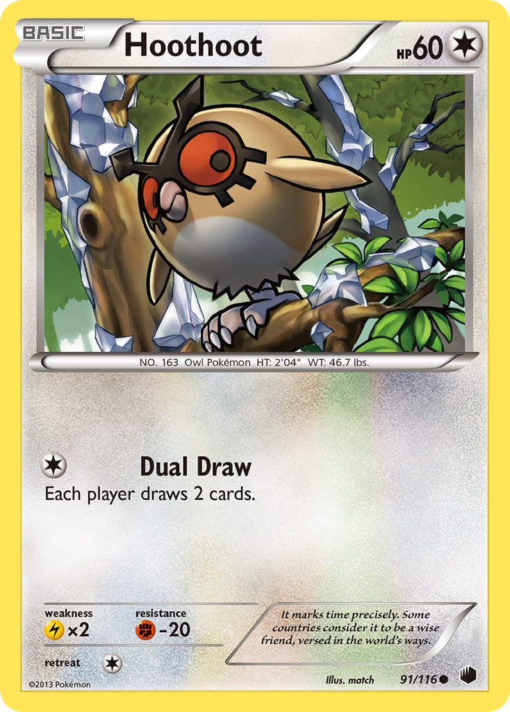 Hoothoot (91/116) [Black & White: Plasma Freeze] | Pegasus Games WI