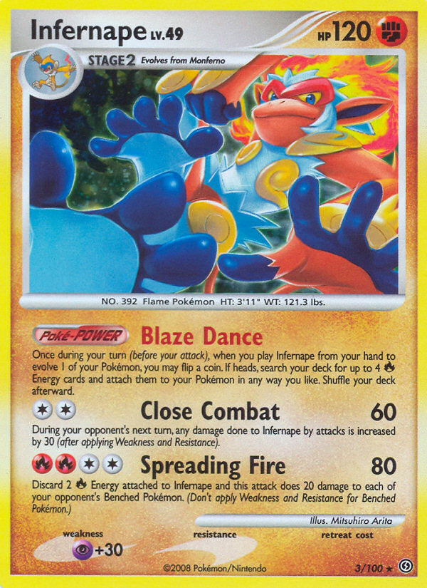 Infernape (3/100) [Diamond & Pearl: Stormfront] | Pegasus Games WI