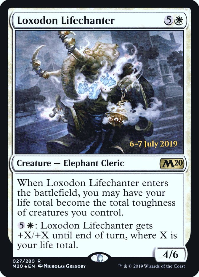 Loxodon Lifechanter [Core Set 2020 Prerelease Promos] | Pegasus Games WI