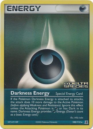 Darkness Energy (103/113) (Stamped) [EX: Delta Species] | Pegasus Games WI