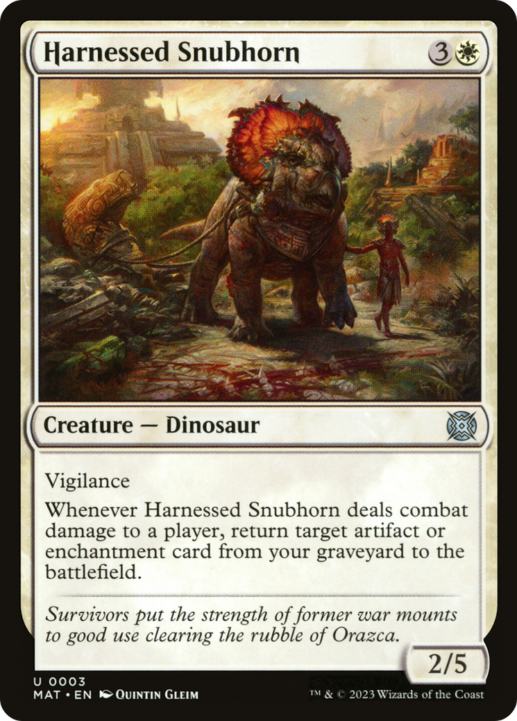 Harnessed Snubhorn [March of the Machine: The Aftermath] | Pegasus Games WI