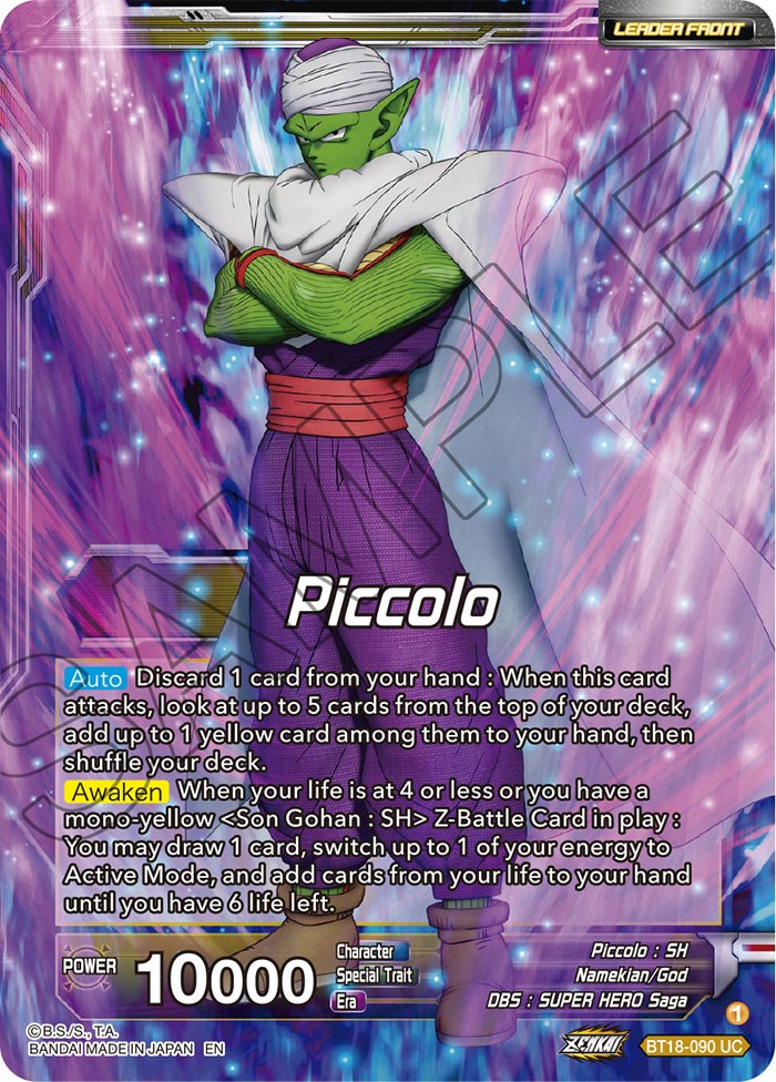 Piccolo // Piccolo, Facing New Foes (BT18-090) [Dawn of the Z-Legends] | Pegasus Games WI