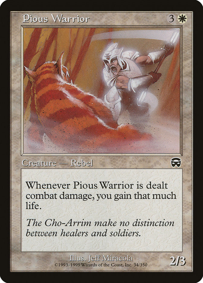 Pious Warrior [Mercadian Masques] | Pegasus Games WI