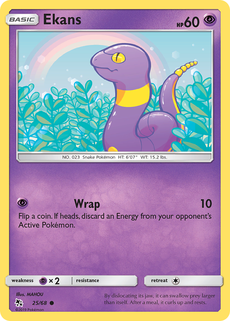 Ekans (25/68) [Sun & Moon: Hidden Fates] | Pegasus Games WI