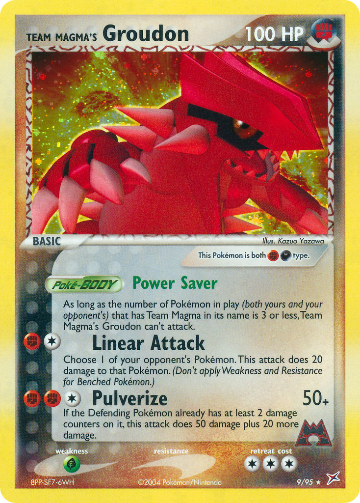 Team Magma's Groudon (9/95) (Theme Deck Exclusive) [EX: Team Magma vs Team Aqua] | Pegasus Games WI