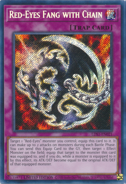 Red-Eyes Fang with Chain [LDS1-EN021] Secret Rare | Pegasus Games WI