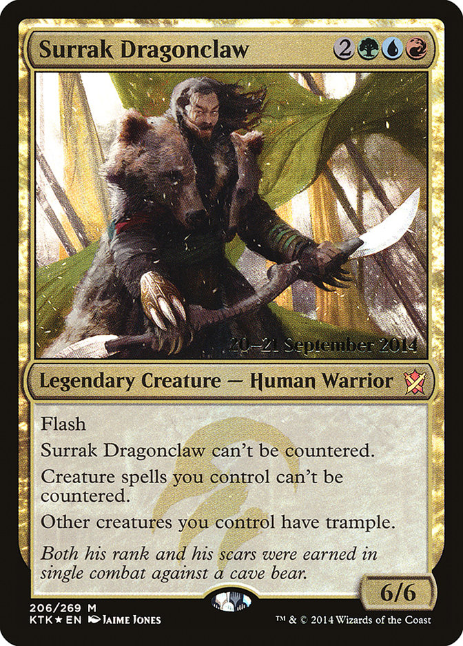 Surrak Dragonclaw [Khans of Tarkir Prerelease Promos] | Pegasus Games WI