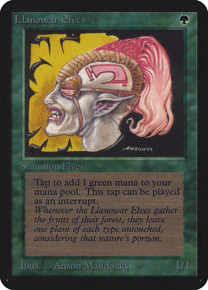 Llanowar Elves [Alpha Edition] | Pegasus Games WI