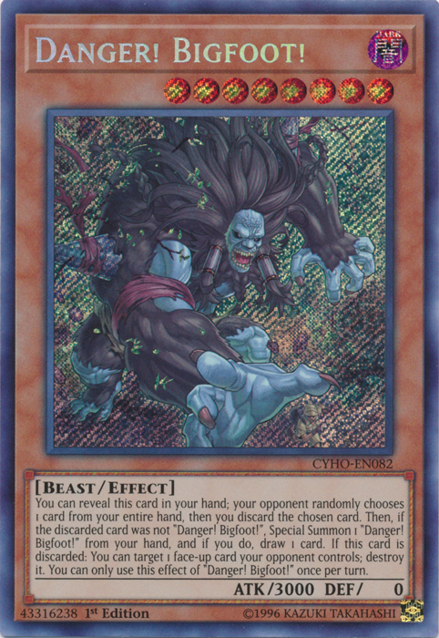 Danger! Bigfoot! [CYHO-EN082] Secret Rare | Pegasus Games WI