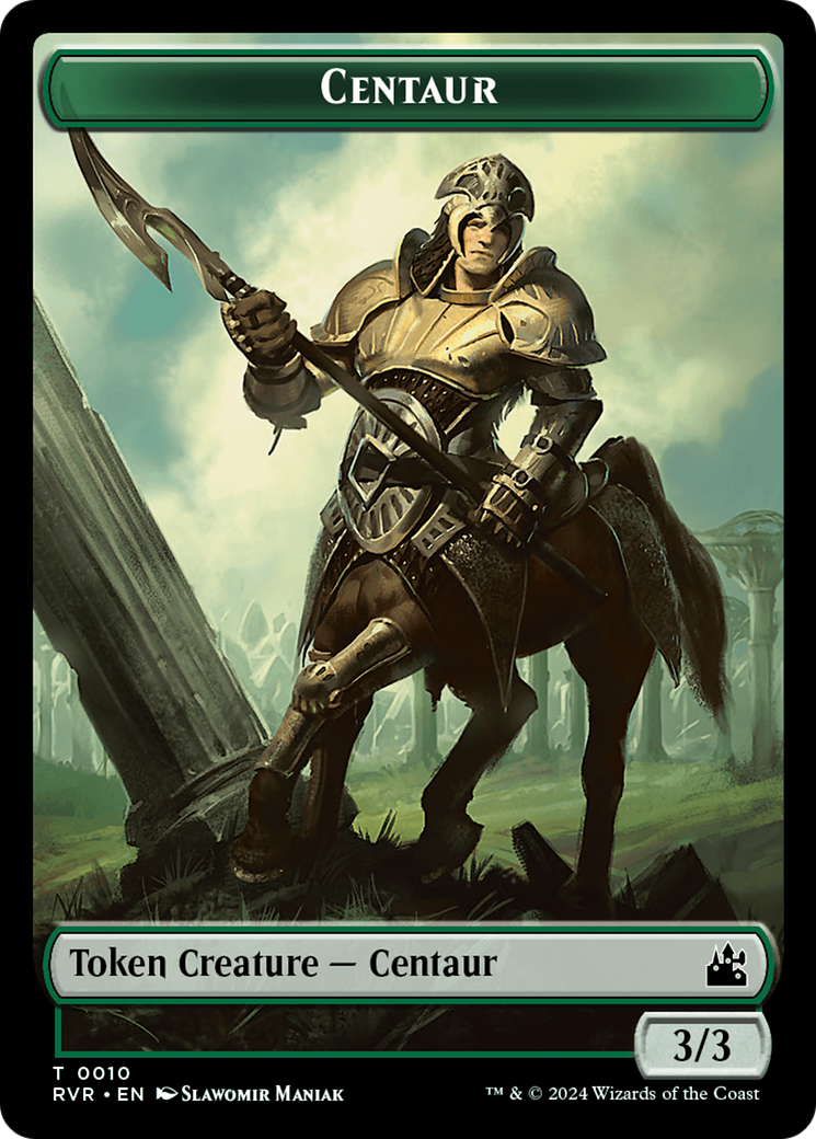 Goblin (0008) // Centaur Double-Sided Token [Ravnica Remastered Tokens] | Pegasus Games WI