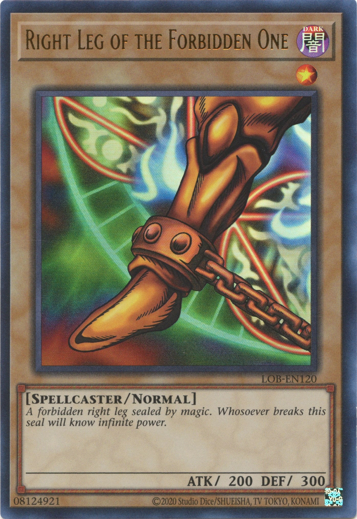 Right Leg of the Forbidden One (25th Anniversary) [LOB-EN120] Ultra Rare | Pegasus Games WI