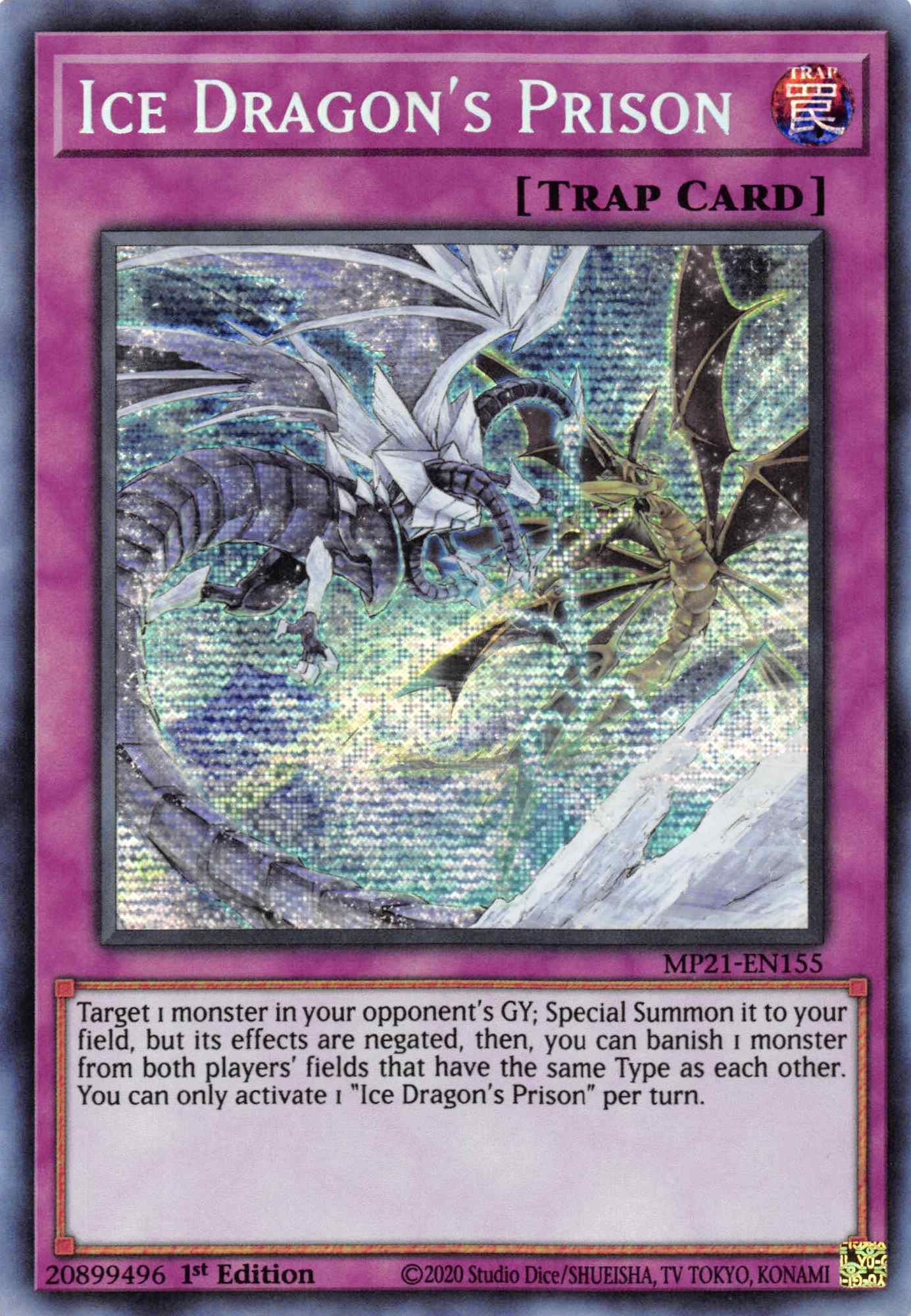 Ice Dragon's Prison [MP21-EN155] Prismatic Secret Rare | Pegasus Games WI