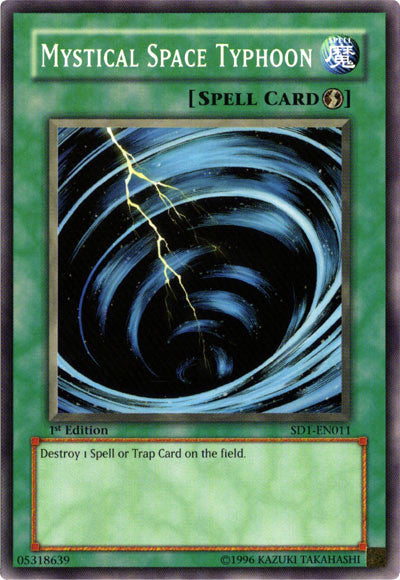 Mystical Space Typhoon [SD1-EN011] Common | Pegasus Games WI