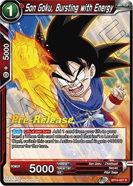 Son Goku, Bursting with Energy (BT10-007) [Rise of the Unison Warrior Prerelease Promos] | Pegasus Games WI