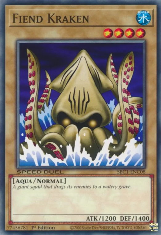 Fiend Kraken [SBC1-ENC08] Common | Pegasus Games WI
