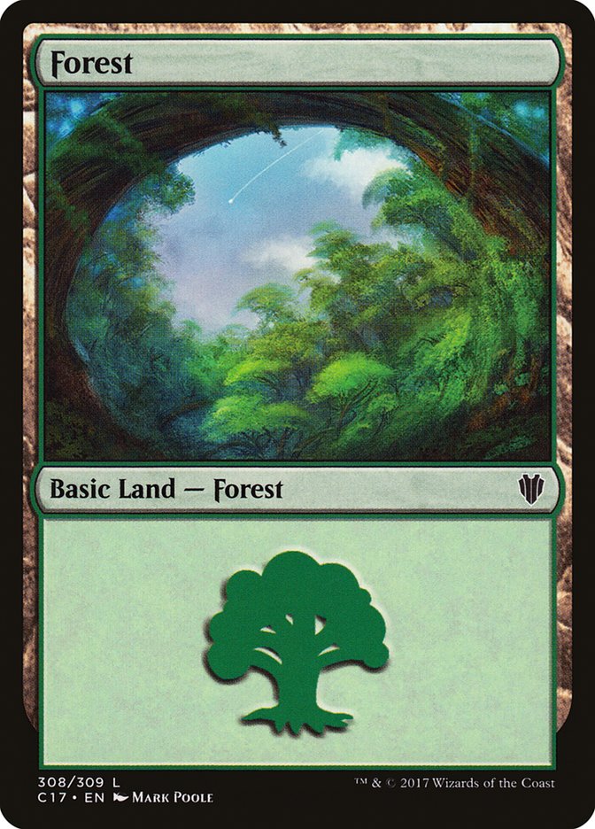 Forest (308) [Commander 2017] | Pegasus Games WI
