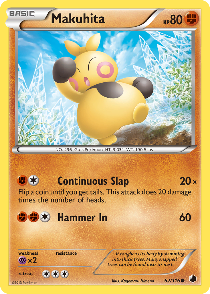 Makuhita (62/116) [Black & White: Plasma Freeze] | Pegasus Games WI