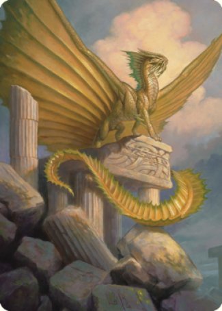 Ancient Gold Dragon Art Card (05) [Commander Legends: Battle for Baldur's Gate Art Series] | Pegasus Games WI