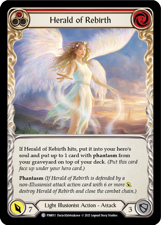 Herald of Rebirth (Red) [PSM011] (Monarch Prism Blitz Deck) | Pegasus Games WI
