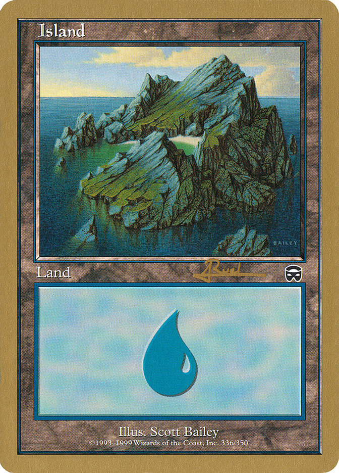 Island (ar336a) (Antoine Ruel) [World Championship Decks 2001] | Pegasus Games WI