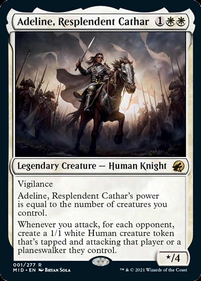 Adeline, Resplendent Cathar [Innistrad: Midnight Hunt] | Pegasus Games WI