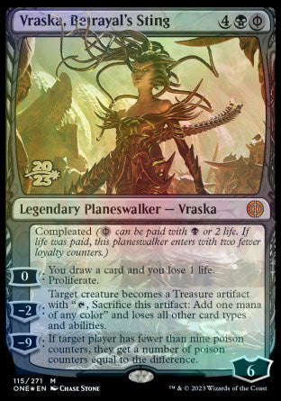 Vraska, Betrayal's Sting [Phyrexia: All Will Be One Prerelease Promos] | Pegasus Games WI