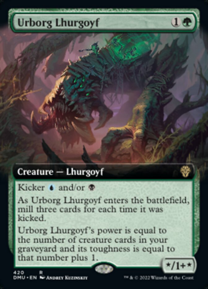 Urborg Lhurgoyf (Extended Art) [Dominaria United] | Pegasus Games WI