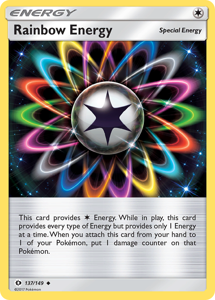 Rainbow Energy (137/149) [Sun & Moon: Base Set] | Pegasus Games WI