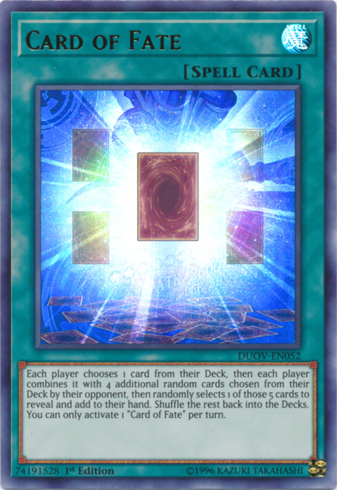 Card of Fate [DUOV-EN052] Ultra Rare | Pegasus Games WI