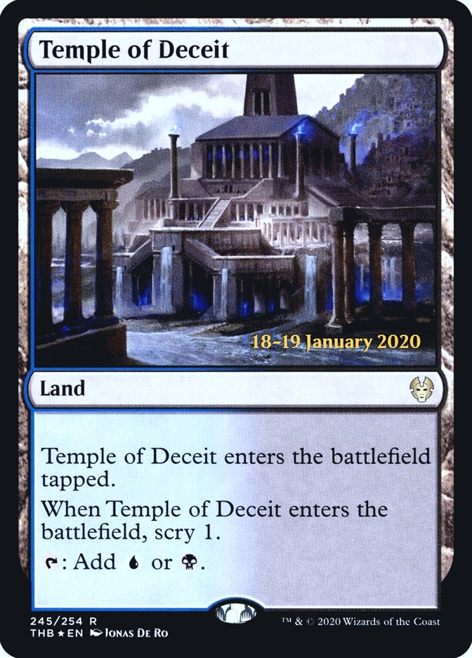 Temple of Deceit [Theros Beyond Death Prerelease Promos] | Pegasus Games WI