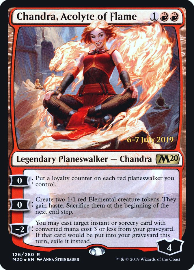 Chandra, Acolyte of Flame [Core Set 2020 Prerelease Promos] | Pegasus Games WI
