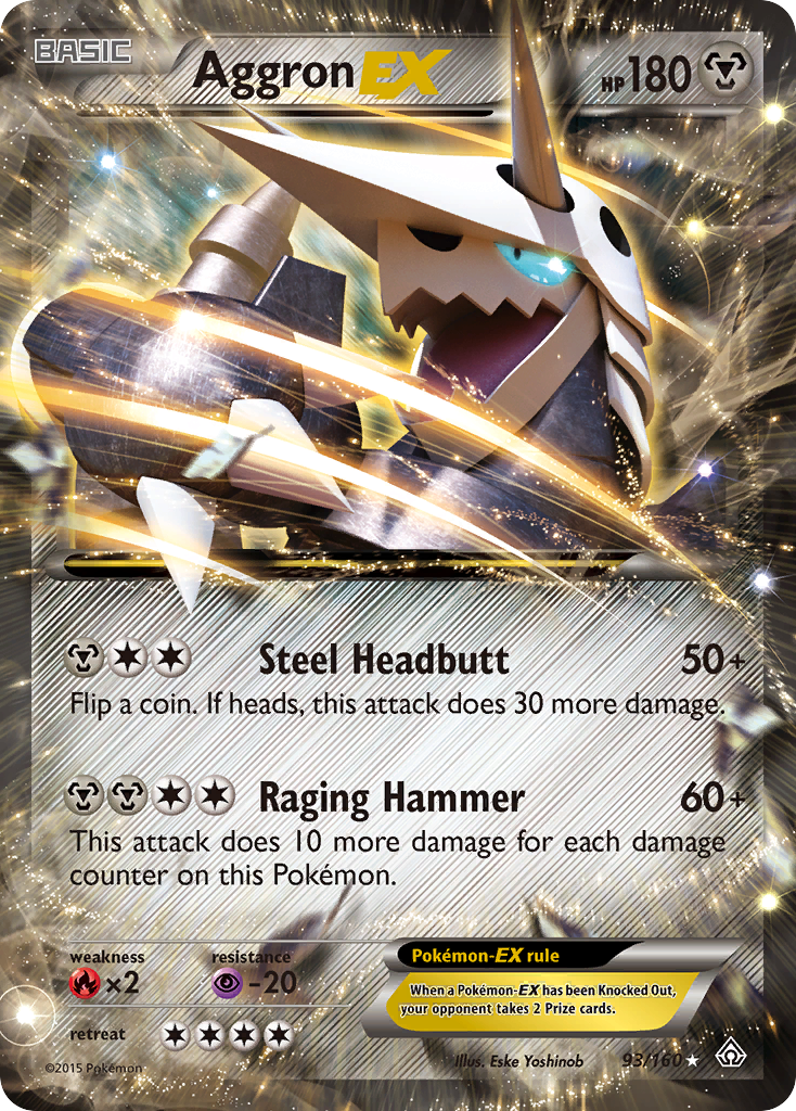 Aggron EX (93/160) [XY: Primal Clash] | Pegasus Games WI