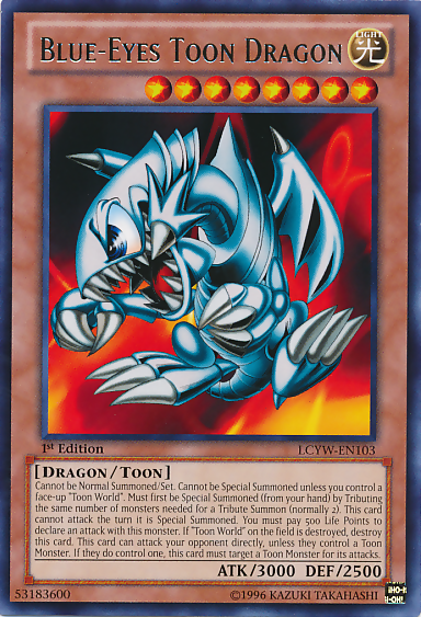 Blue-Eyes Toon Dragon [LCYW-EN103] Rare | Pegasus Games WI