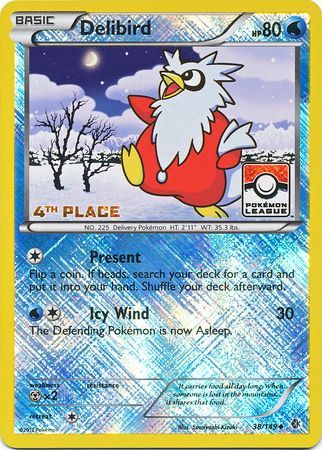 Delibird (38/149) (League Promo 4th Place) [Black & White: Boundaries Crossed] | Pegasus Games WI