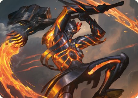Forgehammer Centurion Art Card [Phyrexia: All Will Be One Art Series] | Pegasus Games WI