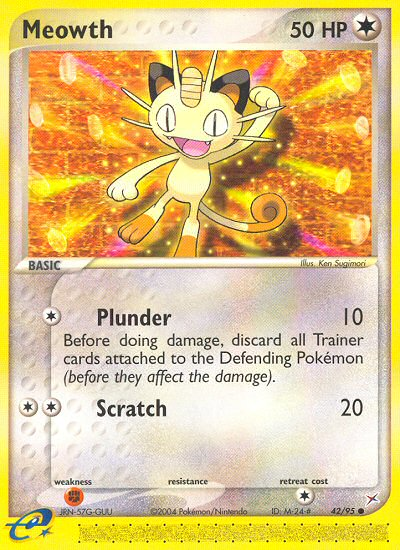 Meowth (42/95) [EX: Team Magma vs Team Aqua] | Pegasus Games WI