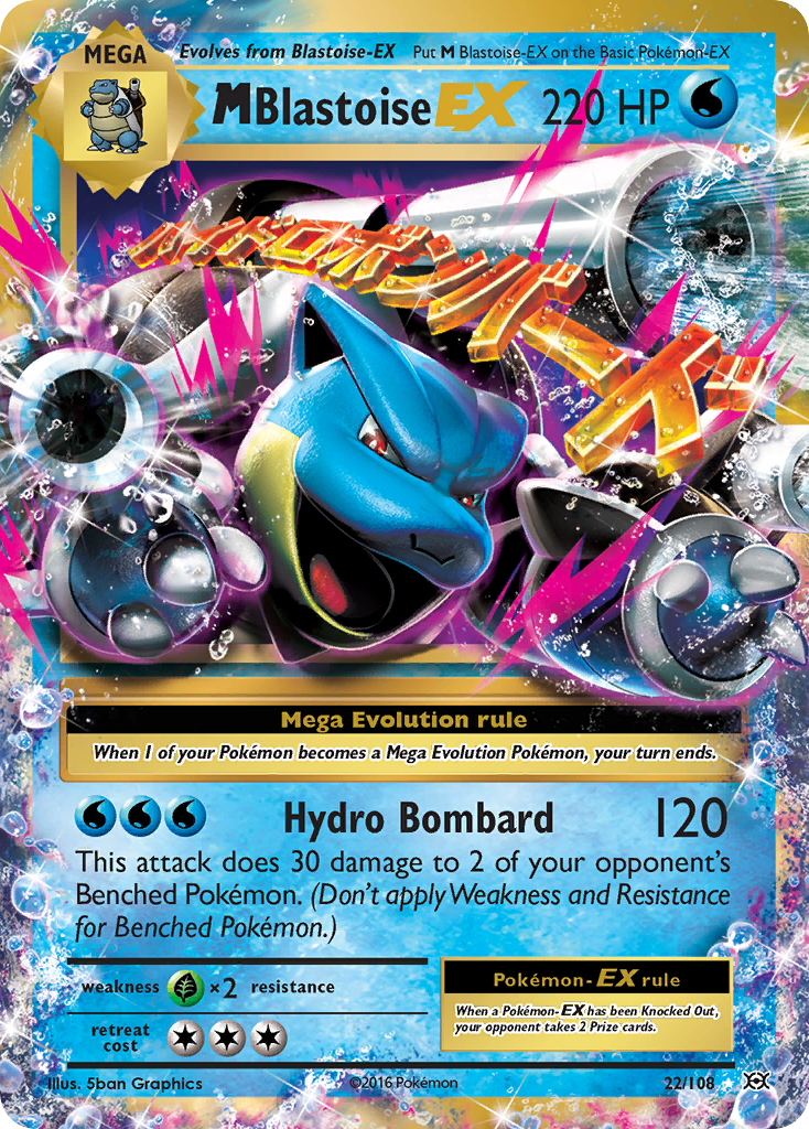 M Blastoise EX (22/108) [XY: Evolutions] | Pegasus Games WI