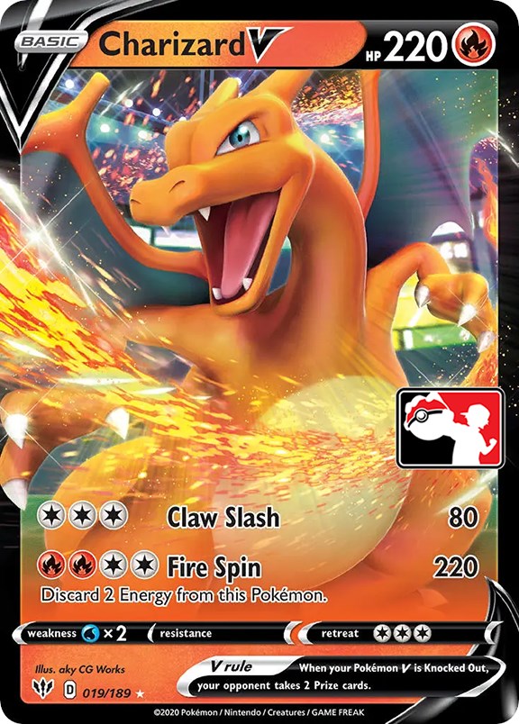 Charizard V (019/189) [Prize Pack Series One] | Pegasus Games WI