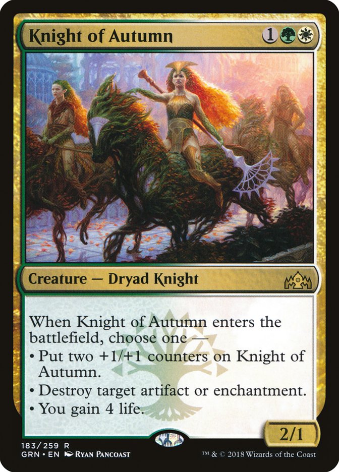 Knight of Autumn [Guilds of Ravnica] | Pegasus Games WI