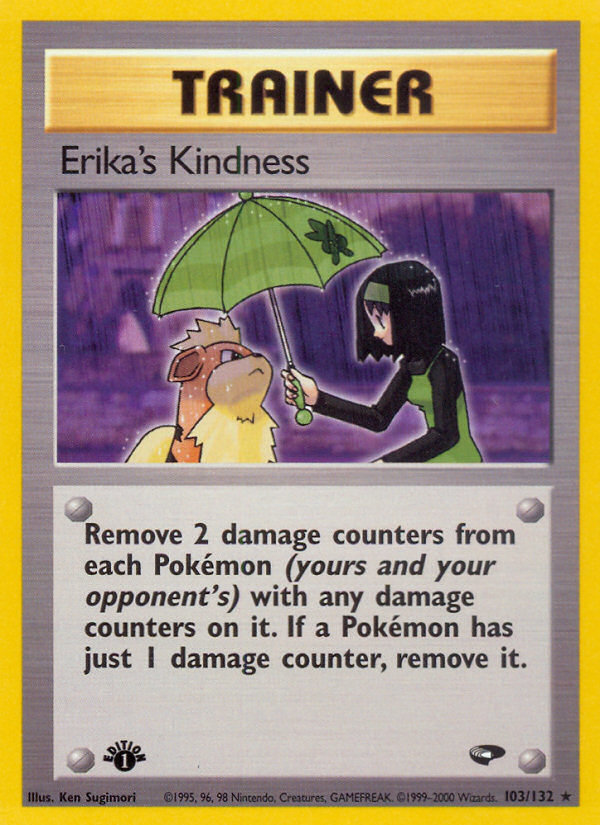 Erika's Kindness (103/132) [Gym Challenge 1st Edition] | Pegasus Games WI