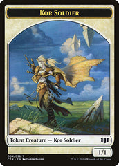 Kor Soldier // Pegasus Double-Sided Token [Commander 2014 Tokens] | Pegasus Games WI