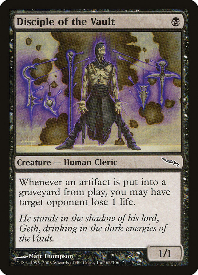 Disciple of the Vault [Mirrodin] | Pegasus Games WI