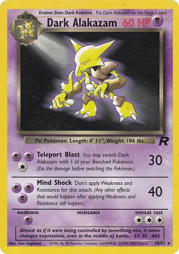 Dark Alakazam (18/82) [Team Rocket Unlimited] | Pegasus Games WI