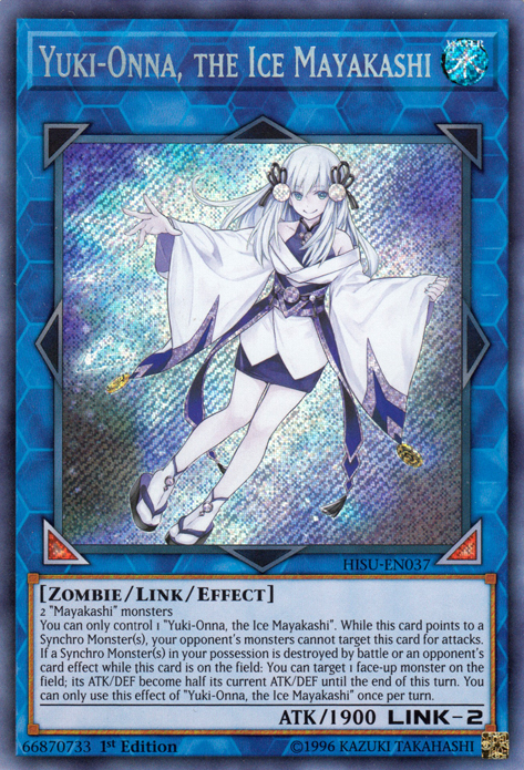 Yuki-Onna, the Ice Mayakashi [HISU-EN037] Secret Rare | Pegasus Games WI