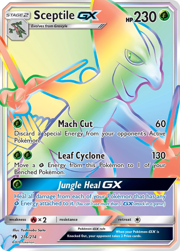 Sceptile GX (216/214) [Sun & Moon: Lost Thunder] | Pegasus Games WI