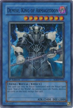 Demise, King of Armageddon [SOI-EN035] Super Rare | Pegasus Games WI