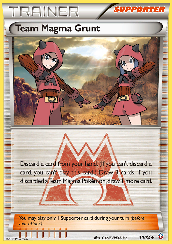 Team Magma Grunt (30/34) [XY: Double Crisis] | Pegasus Games WI