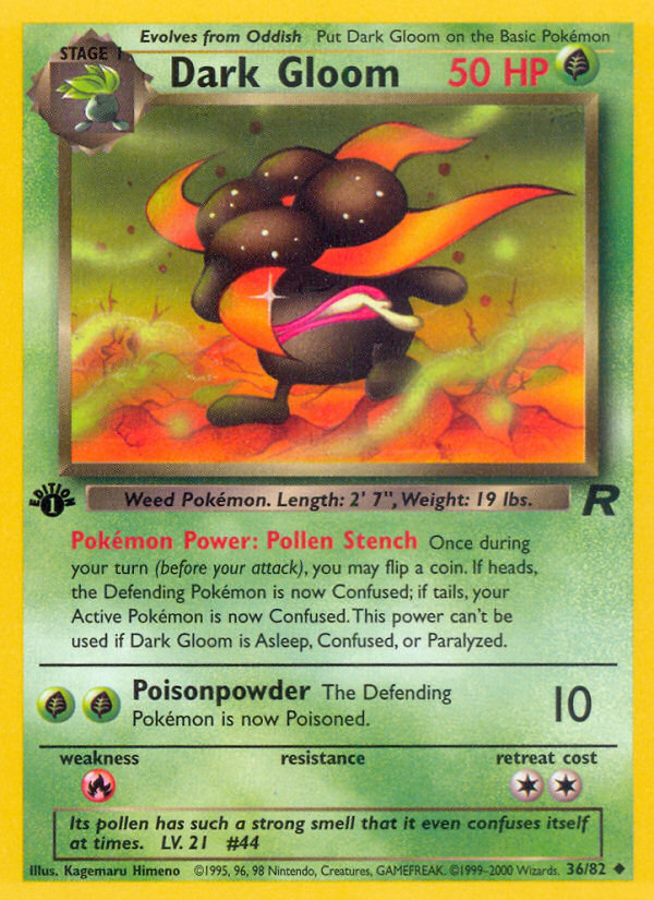 Dark Gloom (36/82) [Team Rocket 1st Edition] | Pegasus Games WI