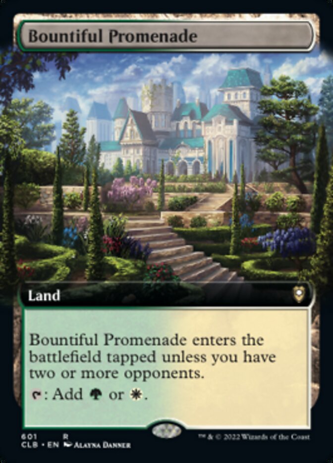Bountiful Promenade (Extended Art) [Commander Legends: Battle for Baldur's Gate] | Pegasus Games WI