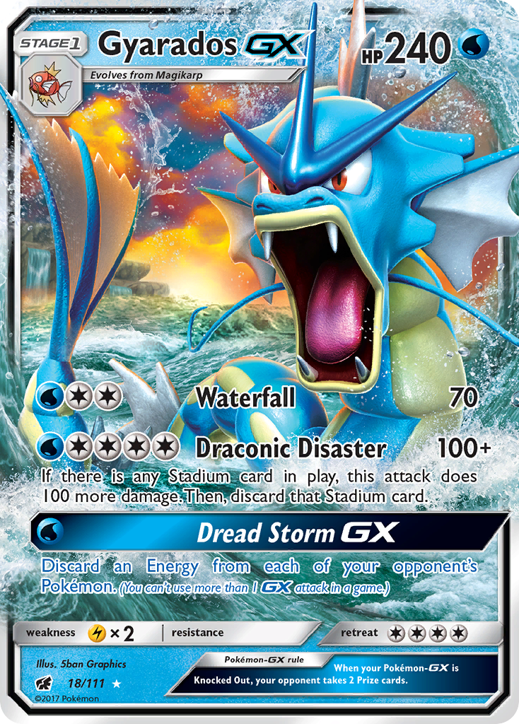 Gyarados GX (18/111) [Sun & Moon: Crimson Invasion] | Pegasus Games WI